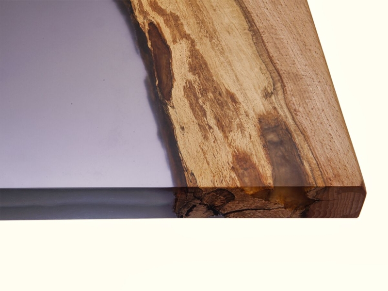 Esstisch Kern-Buche Epoxidharz transp. antrazit 2,00 x 1,00 m – Bild 6