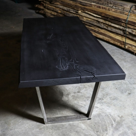 Eiche Baumscheibentisch geköhlt 1,80 x 0,90m 1