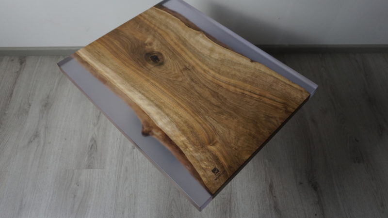 Nussbaum Epoxid Beistelltisch glasklar – Bild 2